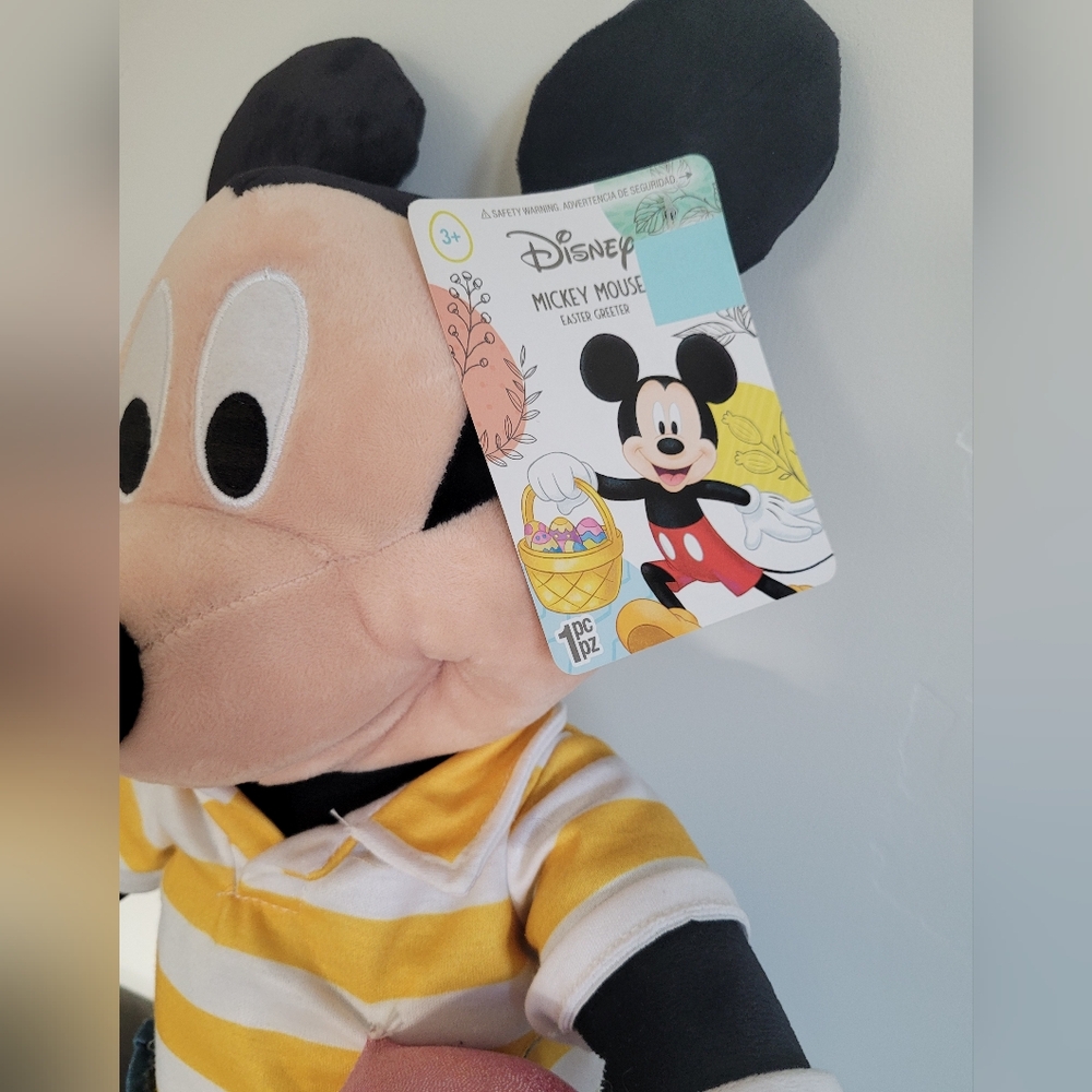 Easter Disney Mickey Mouse Door Greeter Plush NWT - Picture 2 of 5